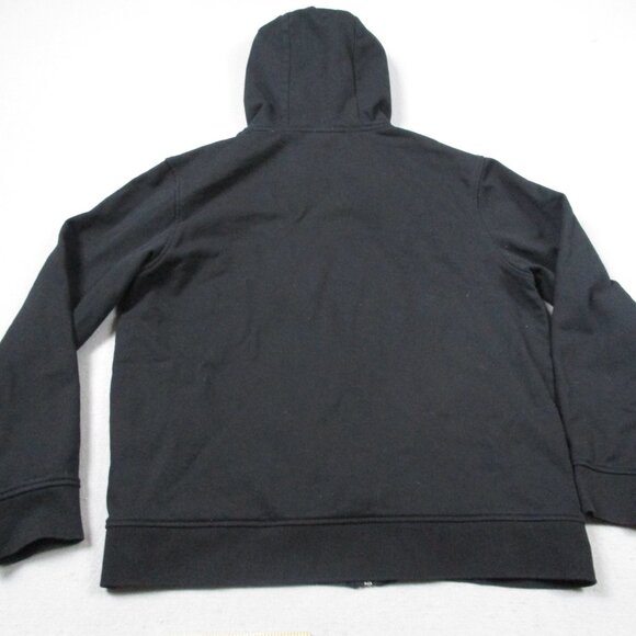 Lacoste Sport Jacket Mens Large Black 4 Lightweight Bi Material Hoodie Full Zip - Picture 9 of 9